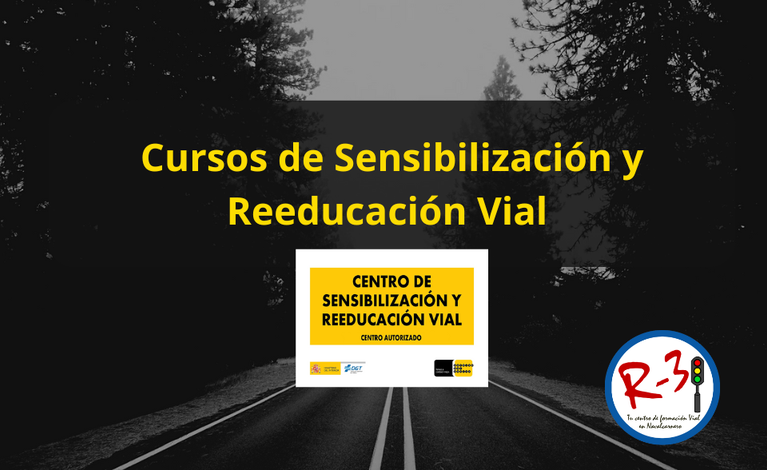 autoescuela navalcarnero. Carretera con cartel de recuperación de puntos